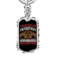 thumbnail image 5 of Firefighter Tradition Dedication Sacrifice Stainless Steel or 18k Gold Premium Swivel Dog Tag Keychain, 5 of 10