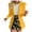 Yellow, variant on under $5 JINMGG Two Piece Outfits Women, 2023 Fashion Fall Women's Fashion Print Long Sleeve Turndown Collar Casual Short Skirt Suits Mint Green L