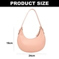 thumbnail image 2 of Bolso de hombro de moda con nueva textura de marea, bolso debajo del brazo adecuado para damas, bolso de hombro de PU rosa, 2 of 6