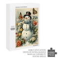 thumbnail image 6 of Snowman With Flower 1000 Piece Jigsaw Puzzle for Adults - Snowman - Relaxing Puzzle with Unique Precision Fit Pieces - Finished Size 29.5" x 19.7", 6 of 8