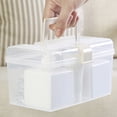 thumbnail image 4 of Boîte de Rangement Transparente Grande Capacité Organisateur Portable pour Bureau à Domicile, 4 of 7