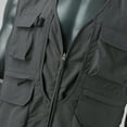 thumbnail image 4 of Bcfgryg Mens Leisure Sports Multi Pocket American Vest Fishing Outdoor Vest Solid Color Casual Coat Lightweight Men's Vest, 4 of 5