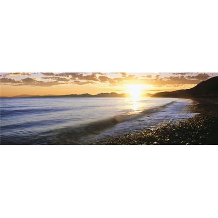 Sunrise Over The Sea Windansea Beach La Jolla San Diego County California USA Poster Print 36 x 12