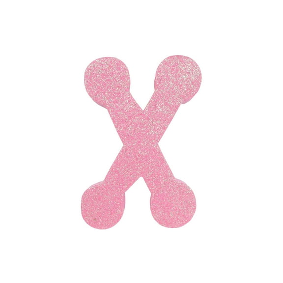 Darice Foamies Glitter Letter Dot to Dot X Astd