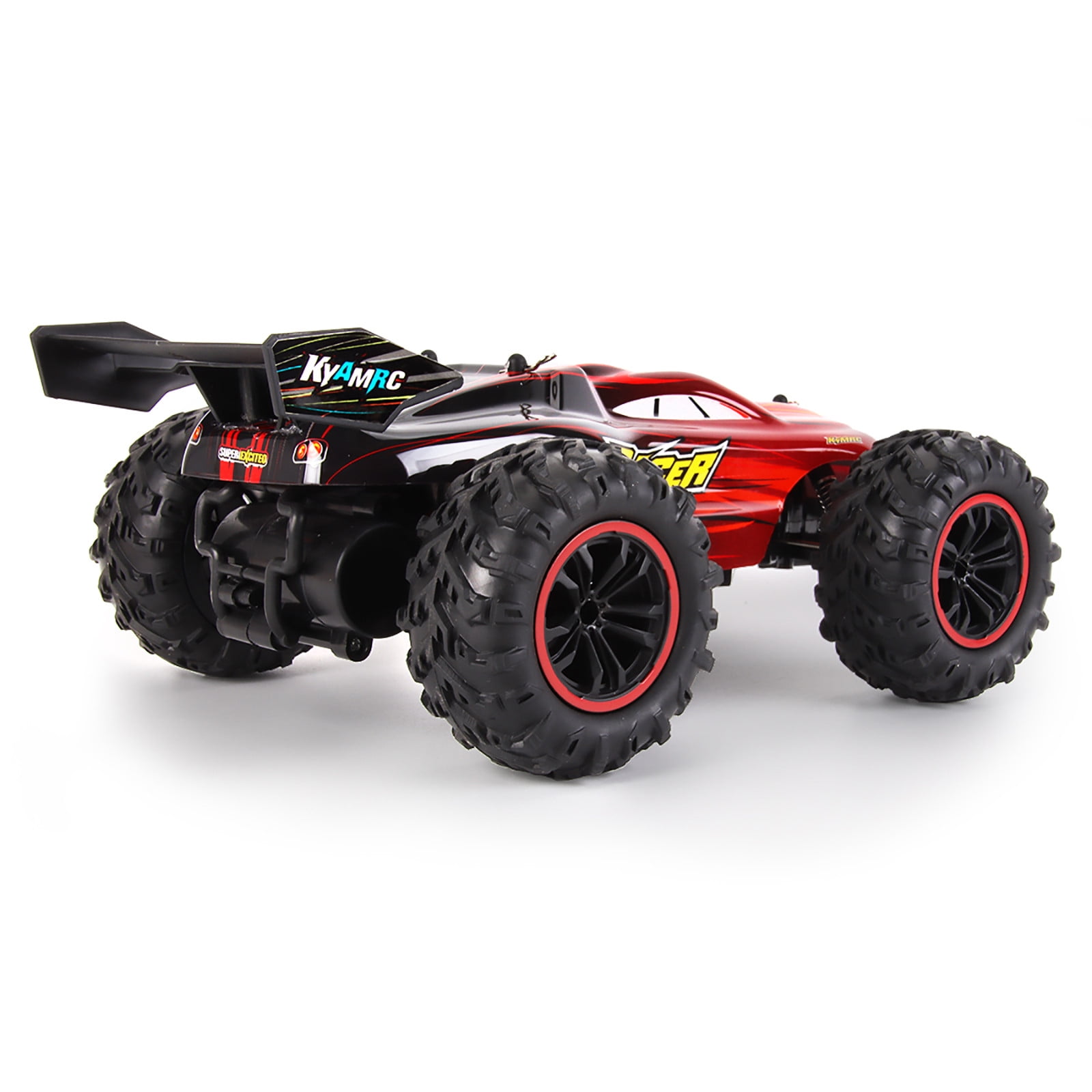 Red Red 1:18 2.4G Rc Off Road Truck 2Wd High Speed Short Course Rtr Car Pvc Abs 18Km/H