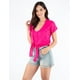 thumbnail image 4 of Blusa manga corta con amarre al frente, 4 of 5