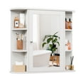 thumbnail image 3 of Walsunny Bathroom Medicine Cabinet, Wall-Mounted or Floor-Standing Storage Cabinet with Mirror Doors and Huge Space, Suitable for Kitchens, Dining Room, 3 of 7