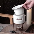 thumbnail image 3 of Juego de 6 piezas para hacer fondue de chocolate con soporte de metal para accesorios de cocina, 3 of 9
