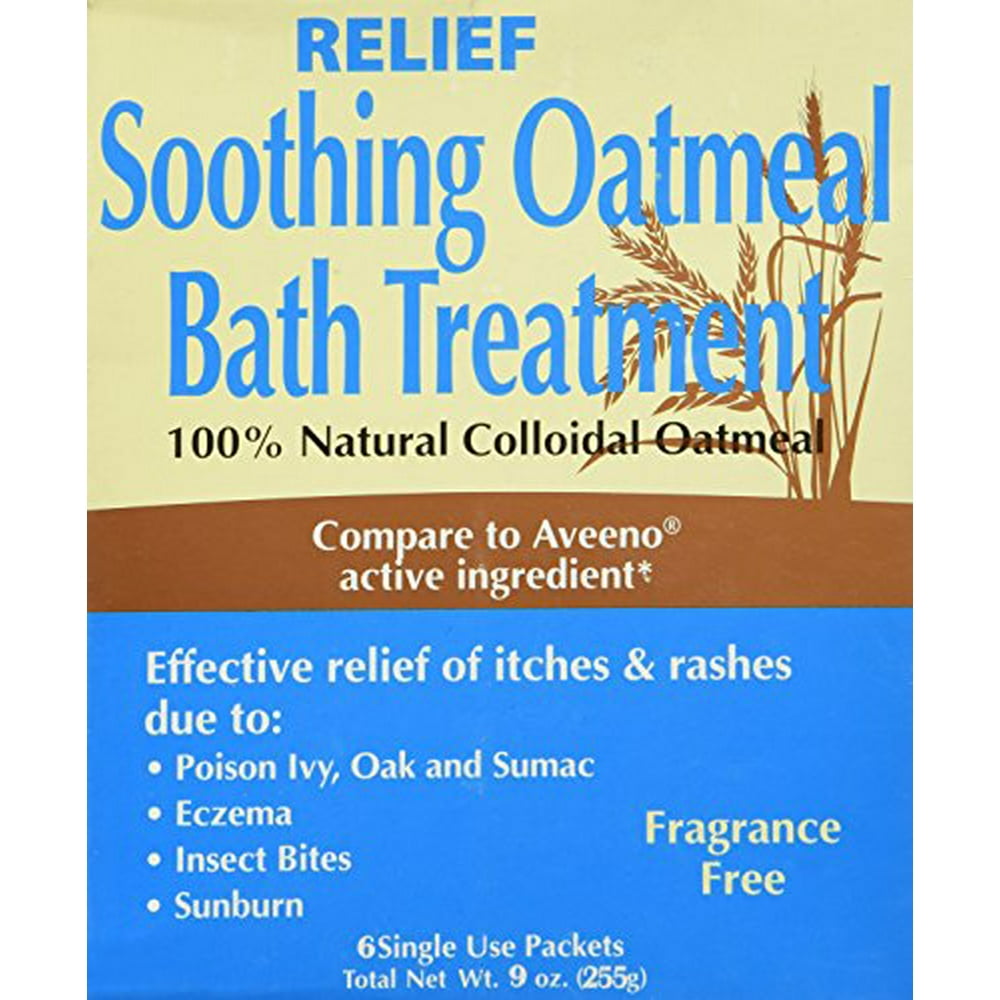 Relief Md Soothing Colloidal Oatmeal Bath Treatment 6 Single Use