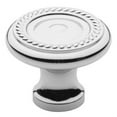 thumbnail image 3 of Baldwin 4645140 1.25 in. dia. Rope Cabinet Knob, Polished Nickel, 3 of 7