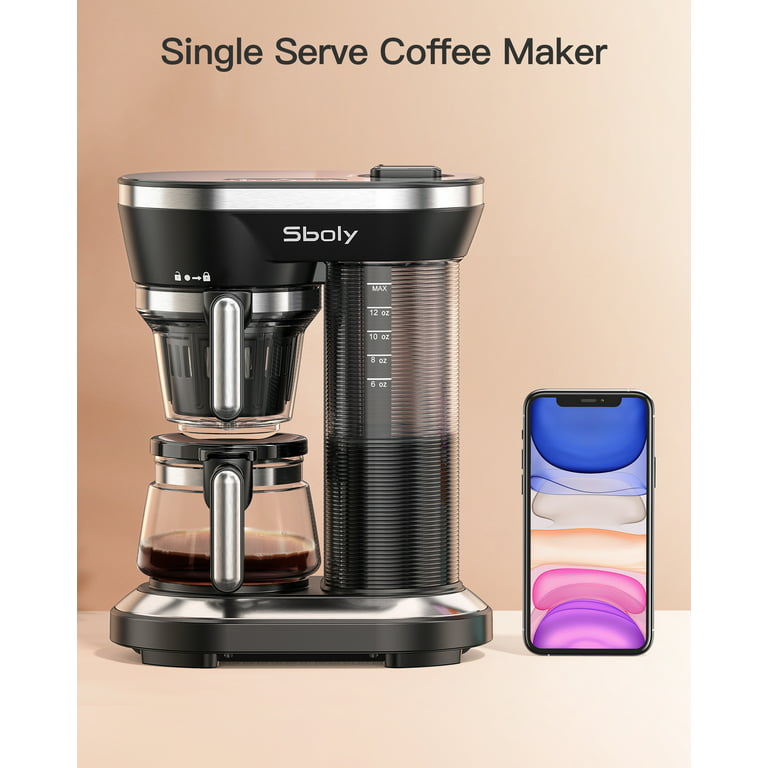 2 in 1 Grind & Brew Automatic Personal Coffee Maker, Automatic