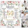 thumbnail image 3 of 30th Birthday Gifts For Women, Throw Blanket For 30th Birthday, 30th Birthday Decorations, 50"x60" Soft Flannel Blanket, 30th Birthday Gift for Her, Wife, Sister, Friend, 3 of 6
