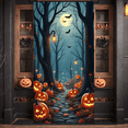 thumbnail image 7 of Spooky Forest Halloween Banner Jack O'Lantern Pumpkins Bats Full Moon for Halloween Party Decoration Festive Event Autumn Celebration, 7 of 7