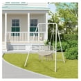 thumbnail image 7 of Outdoor Hammock Chair Stand, Heavy Duty A-Frame Metal Stand with Powder-Coated Finish and 3 Haning Holes for Yard, Porch, Paito, Inside Room, 7 of 7