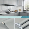 thumbnail image 5 of 1 Roll Premium Frosted Solid Color Oil-proof Kitchen Wallpaper - Durable, Self-adhesive & Removable PVC Sticker - Instantly Transform Cabinets, Countertops, Furniture & More - Fade-resistant, Hassle-f, 5 of 5