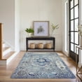 thumbnail image 3 of Area Rug 5x7 ft Living Room Area Rug Bohemian Washable Area Rugs with Non Slip Rubber Backing Vintage Area Rug Thin Carpet for Kitchen Laundry Room Bedroom, 3 of 8