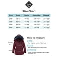 thumbnail image 5 of wantdo Women's Plus Size Puffer Coat Windproof Winter Coat Thickened Parka Wine Red 4X, 5 of 8