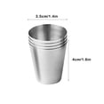 thumbnail image 4 of Toystoory 4 unids/set de tazas de agua de viaje para acampar, tazas de bebida para Picnic, bebida, vino, jugo, taza de acero inoxidable, vasos de oficina Mostrada Toystoory HA067623-01, 4 of 6