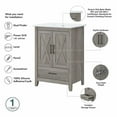 thumbnail image 3 of Pemberly Row Engineered Wood Double Vanity Set with Sinks in Driftwood Gray, 3 of 7
