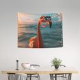 thumbnail image 2 of Kdxio Swimming Goggled Flamingo Wall Hanging Tapestries Banner For Bedroom College Dorm Home Living Room Party Decor 29X37 In, 2 of 8
