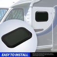 thumbnail image 4 of RV Fixed Window, 600x500mm RV Window Fixed Entry Entrance Door Window Black Clear Glass with Frame for RV  Caravan Trailers, 4 of 7