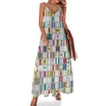 thumbnail image 1 of Vestido largo sin mangas de seda de carreras, vestido de verano para mujer, vestido de noche para mujer, vestidos de noche de lujo 2024, 1 of 7