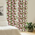 thumbnail image 2 of Ambesonne Nature Curtains, Grape Fruit Harvest, Pair of 28"x95", Fern Green Ruby, 2 of 5