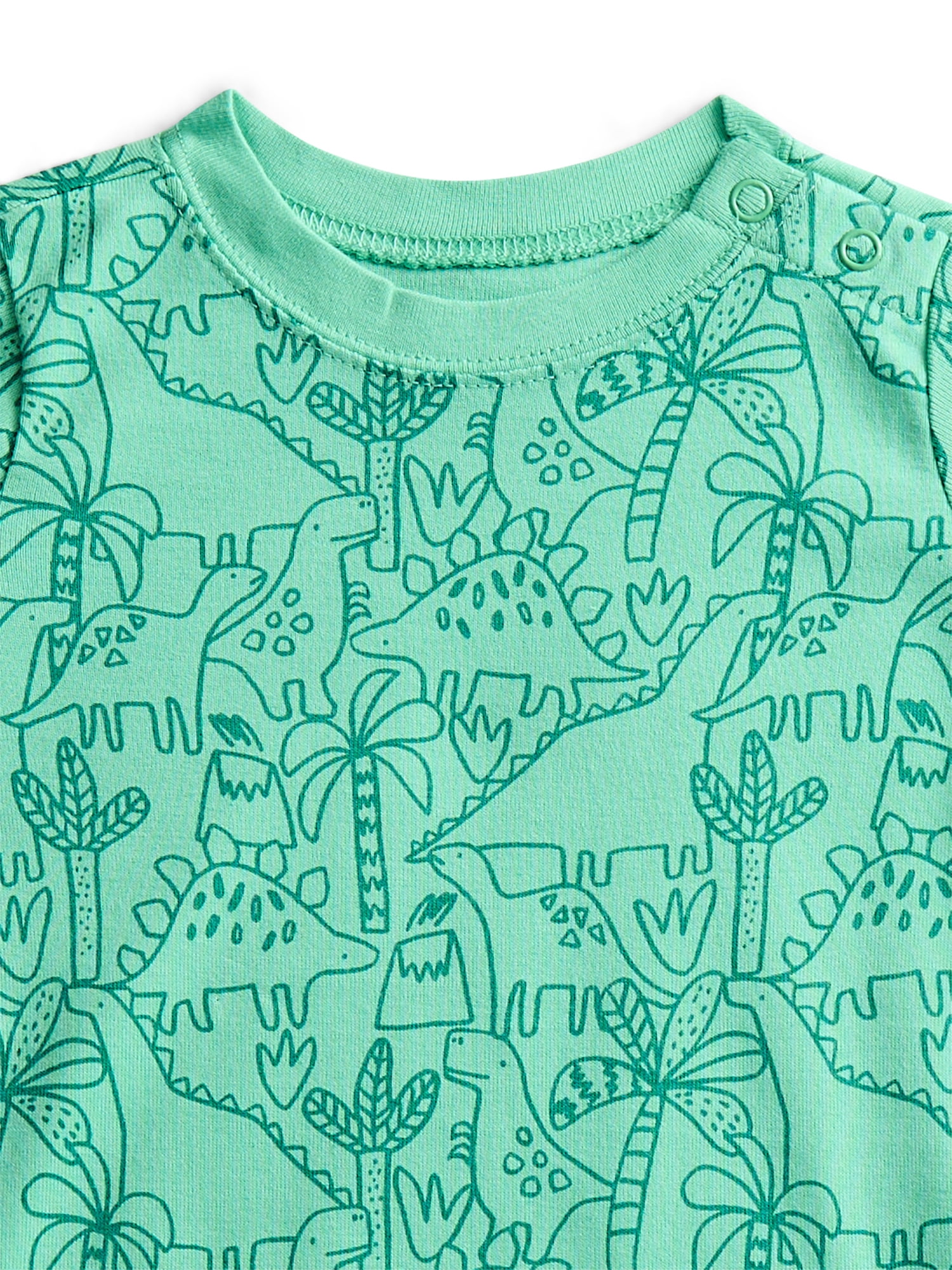 Wonder Nation Baby Boys Bodysuit with Short Sleeves, 3-Pack, Sizes 0-24M