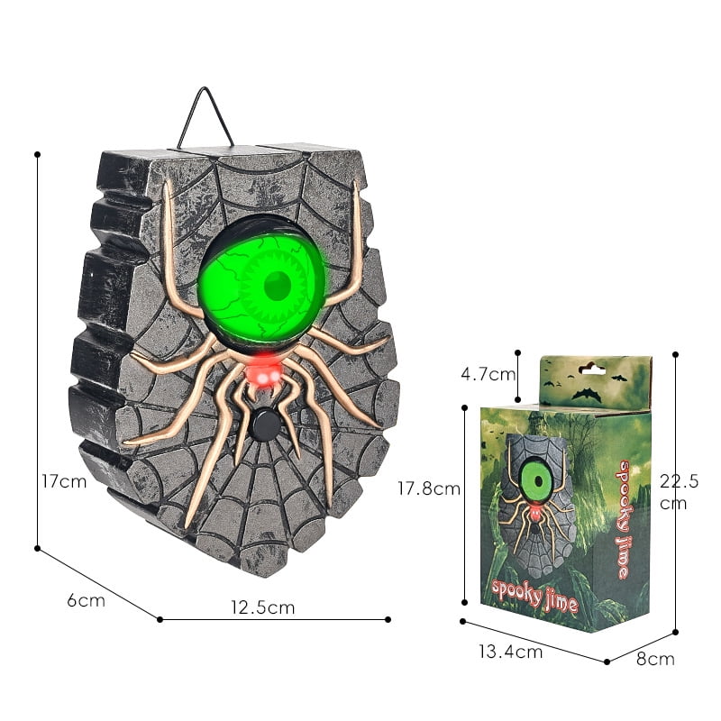 Halloween New Spider Doorbell. Glowing and Sounding. Horror Sound & One-Eyed Spider. Spooky Charm for Your Home. A Terrifying Addition to Halloween.