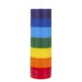 thumbnail image 2 of Mega Candles Unscented Multi Color Chakra Round Pillar Candle, Hand Poured Premium Wax Candles 3 Inch x 9 Inch, Cotton Wick, Promotes Positive Energy, Aids Meditation, Relaxation & More, 2 of 4