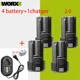 thumbnail image 1 of 100% Nuevo Original 2.0/4.0Ah para WORX Kress 12V WA3506 WU127 WU128 WU130 WU131X WU132 WU280 WX128 WX129 WX540 Batería para Herramienta Eléctrica, 1 of 10