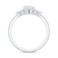 thumbnail image 2 of Rosec Jewels Certified Moissanite Wedding Ring Set of 2 - D-VS1 Quality 1 Carat Engagement Ring with Wedding Band, 18K White Gold, US 3.00, 2 of 8