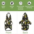 thumbnail image 6 of Fotbe cartoon Skull spider web Print Small Dog Sweater Hoodies Pet Grey Hooded Soft Fleece Sweatshirts with Pocket Fall Winter Puppy Cat Sweaters Warm Clothes-X-Large, 6 of 7
