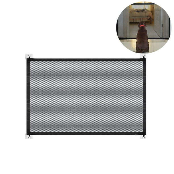 Portable Mesh Baby Gate,Black Mesh EasyInstall Child's Safety Gates Folding for lndoor and