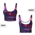 thumbnail image 3 of Sikiie Western Style Dinosaur Print Strappy Sports Bra for Women Padded Push Up Sports Bra Athletic Running Sports Bra Workout Bra Yoga Bra, 3 of 5