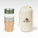 thumbnail image 1 of 4 tazas de acero inoxidable para acampar, vasos para beber con bolsa de transporte, capacidad de 300 ml, taza para beber, taza de café para viajes al Estilo A, 1 of 8