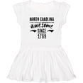 thumbnail image 3 of Inktastic North Carolina Awesome Since 1789 Girls Toddler Dress, 3 of 5
