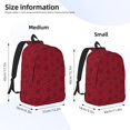 thumbnail image 3 of Yiaed Christmas Red Snowflakes Print Backpack, Premium Laptop Backpack, Travel Backpack for Women, Lightweight Backpacks, Comfortable Back Pack-Medium, 3 of 7