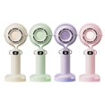 thumbnail image 2 of Small Handheld Fan with Cartoon Theme Foldable Design USB Rechargeable 5 Modes Lightweight for Outdoor Indoor Cooling, 2 of 9