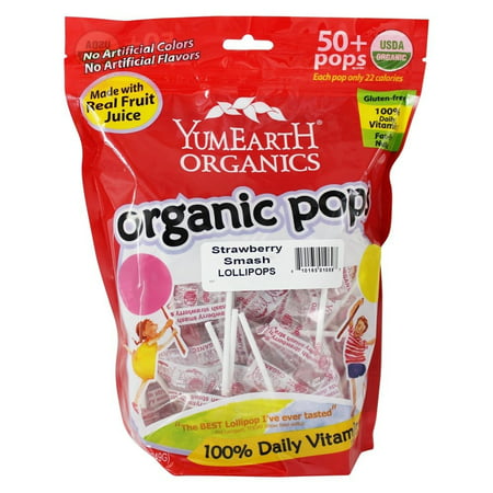 UPC 810165010697 product image for Yum Earth - Organic Lollipops Gluten Free Strawberry Smash - 12.3 oz. | upcitemdb.com