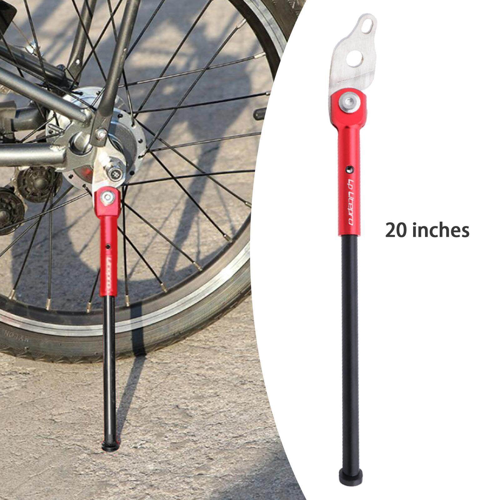 kurtrusly Alloy Folding Bike Kickstand Bicycle Support Kick Stand Fit Kickstand Aluminum Alloy for Birdy Bike Red 20in Walmart