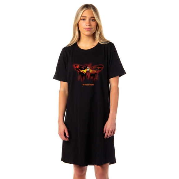 The Silence of the Lambs Women's Movie Logo Nightgown Sleep Pajama Dress
