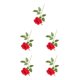 thumbnail image 2 of Inteprter 12 piezas de ramos falsos románticos y exquisitos de seda para un toque de elegancia con materiales seleccionados rojo brillante Type2 NO2, 2 of 6