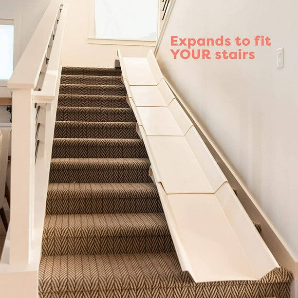 Stairslide Original Stair Mounted Indoor Slide for 9 12 Stairs 8 Pack Walmart
