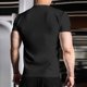 thumbnail image 3 of Ceisia Men's Slim Fit Crew Neck Short Sleeve T-Shirt High Stretch German Velvet Athletic Top Black L Gifts, 3 of 6
