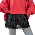 thumbnail image 1 of UANWENN Extensions de Chemise Mini pour Femmes - Extension de Chemise à Superposition Tout-en-un Réglable avec Bande Élastique à la Taille Mini Robe Jupe de Lit Jupe en Cuir pour Lit Simple Jupe Longue pour Filles Jupe de Lit Été, 1 of 6