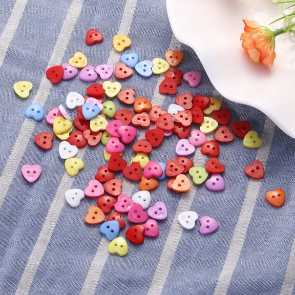 FRCOLOR 100 Pcs Pastel Baby Colored Buttons Random Decorative Child
