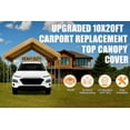 thumbnail image 3 of 10X20 Heavy Duty Beige Canopy Top Cover with Valance Event Structure ( 1- 1/2"-2" Leg Poles), 3 of 6