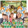 thumbnail image 4 of Madagascar Cake Topper Cupcake Set Themed Birthday Party Supplies Decoration Decor Kit, 4 of 4