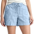 thumbnail image 3 of HBBIKVI Cargo Bermuda Shorts for Women Drawstring Paper Bag Waist Shorts With Elastic Waist Elastic Band Exterior Pocket Adjustable Waist Relaxed Fit for Travel Vacation, 3 of 9